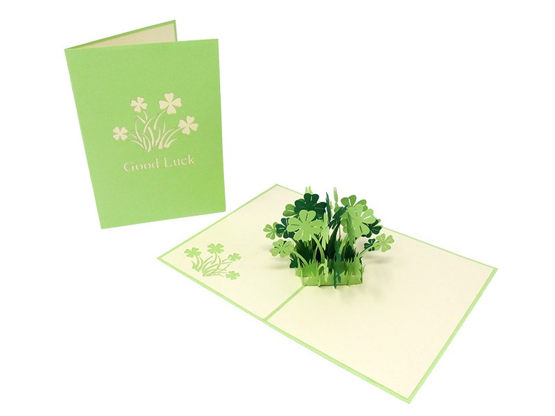 Good luck pop-up cards